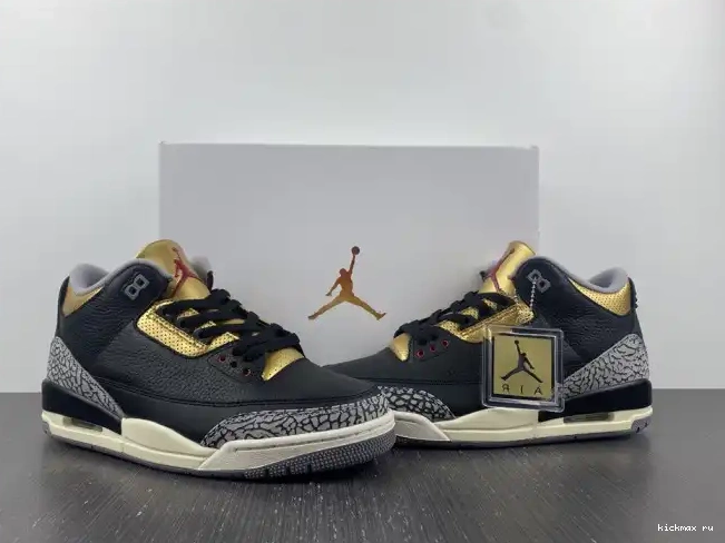 Rep Air Gold WMNS 3 CK9246-067 Jordan Black 0421